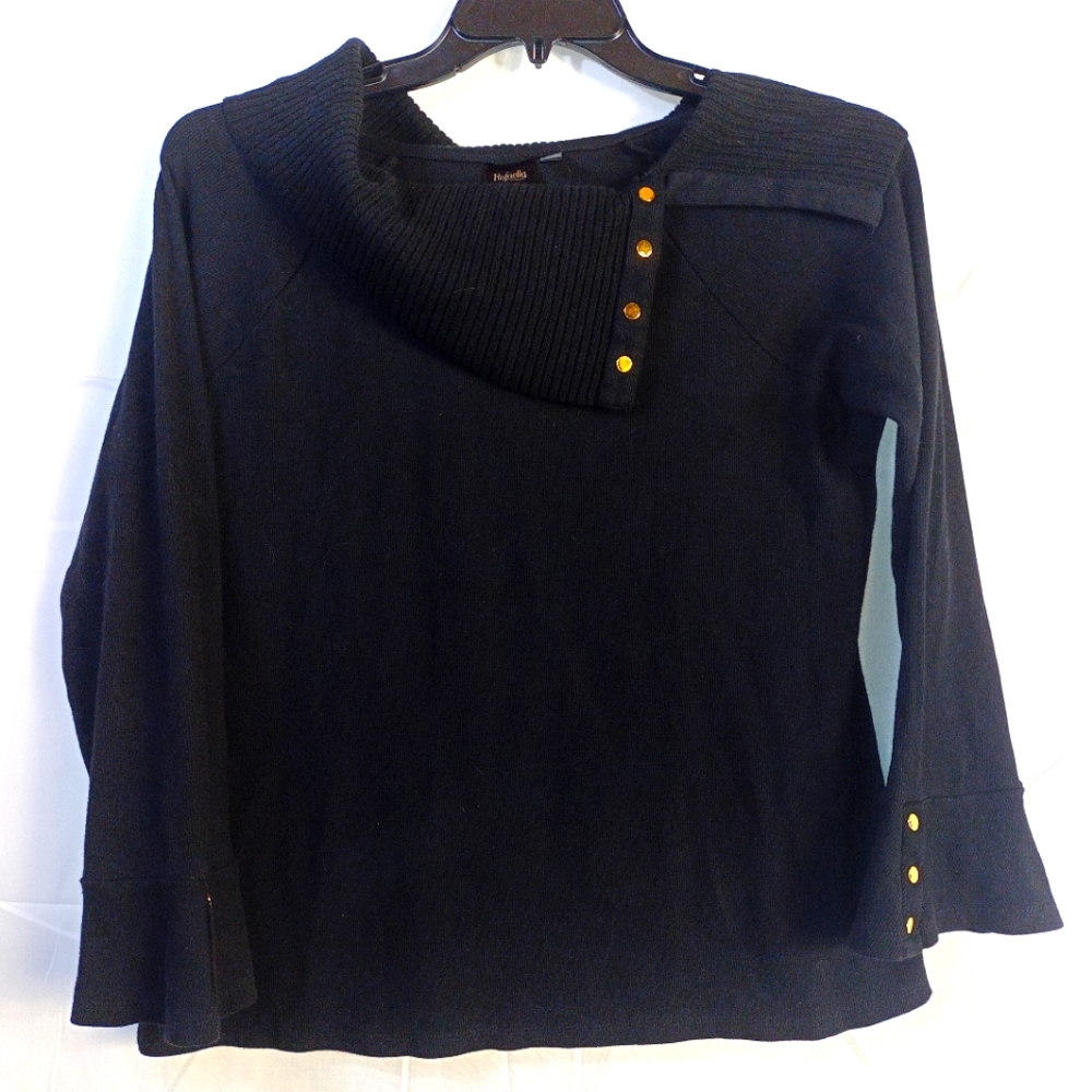 Black cowl neck sweater